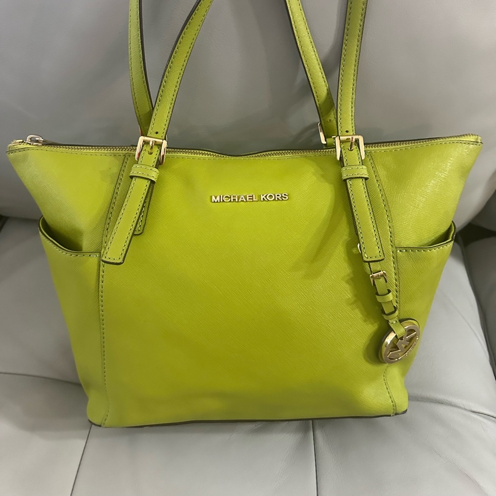 Lime green Michael Kors bag